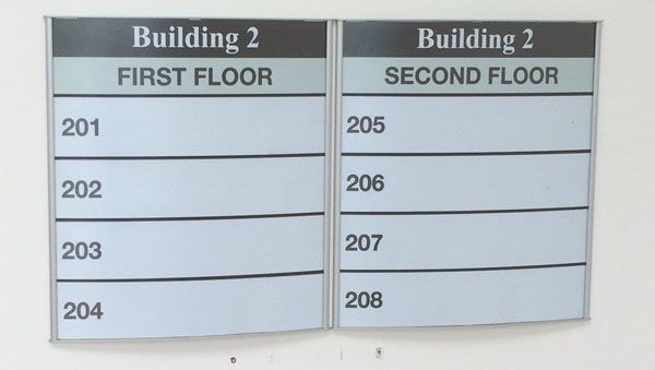 Wayfinding Signage Buildings One and Two Marlton, NJ
